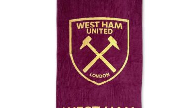 West Ham United FC Claret & Gold Towel
