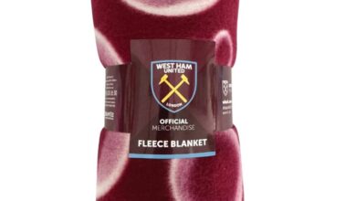 West Ham United FC Forever Bubbles Fleece Blanket