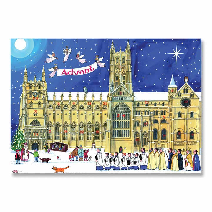 Alison Gardiner, Christmas Cathedral A3 Traditional Advent Calendar