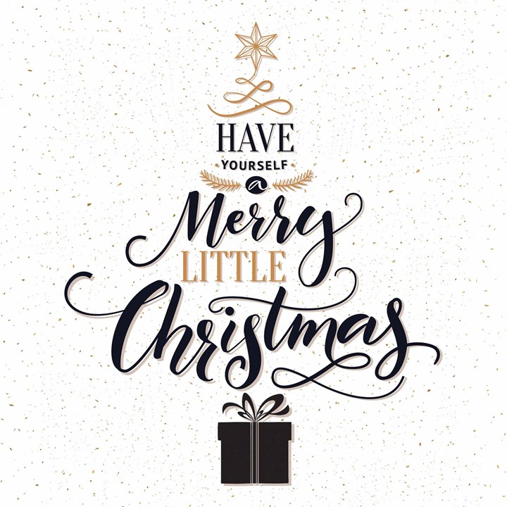 Merry Little Christmas Mini Calendar Gift Wrap Envelope