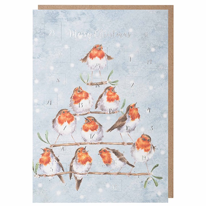 Wrendale Designs, Rockin’ Robins Advent Card