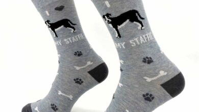 I Heart My Staffie Socks - Size 7 - 11