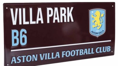 Aston Villa FC Street Sign