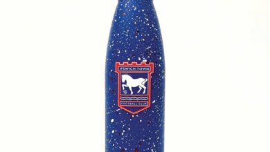 Ipswich Town FC Paint Splatter Water Bottle