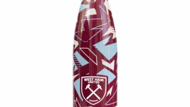 West Ham United FC Pattern Water Bottle