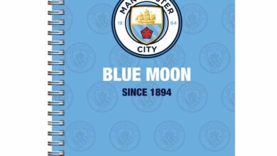 Manchester City FC Spiral Crest A5 Notebook