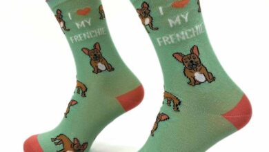 I Heart My Frenchie Socks - Size 5 - 8