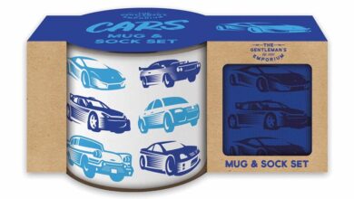 Car Enamel Mug and Sock Set
