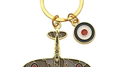 Royal Air Force Enamel Spitfire Keyring