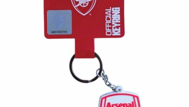 Arsenal FC PVC Crest Keyring