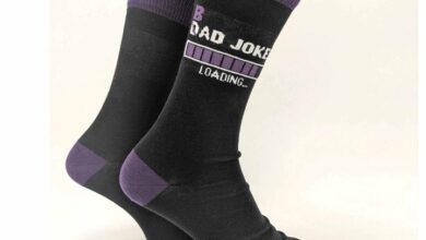 B/Dad Jokes Loading Socks - Size 7 - 11