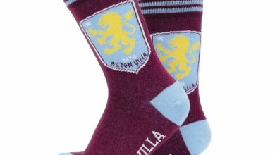 Aston Villa FC Crest Socks - Size 7 - 11