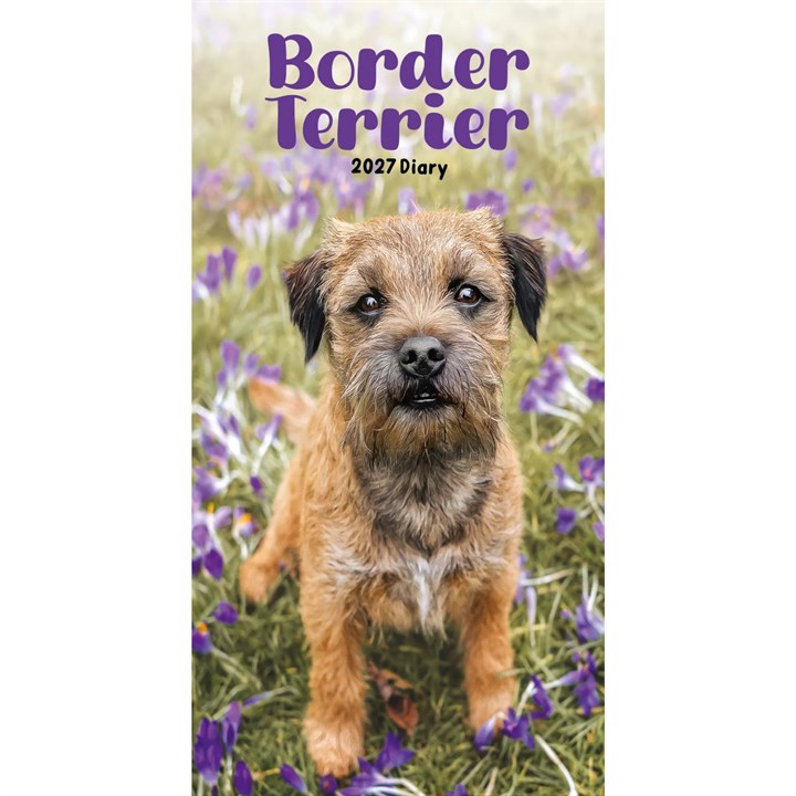 Border Terriers Slim Diary 2027