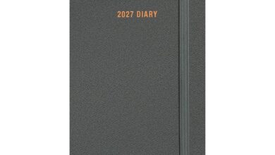 Charcoal Slim Diary 2027