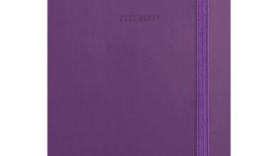 Purple Soft Touch Pocket Diary 2027