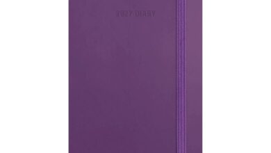 Purple Soft Touch Slim Diary 2027