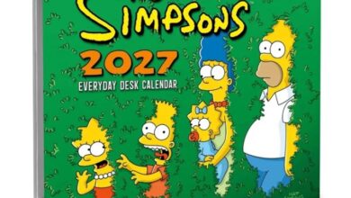 The Simpsons Desk Calendar 2027