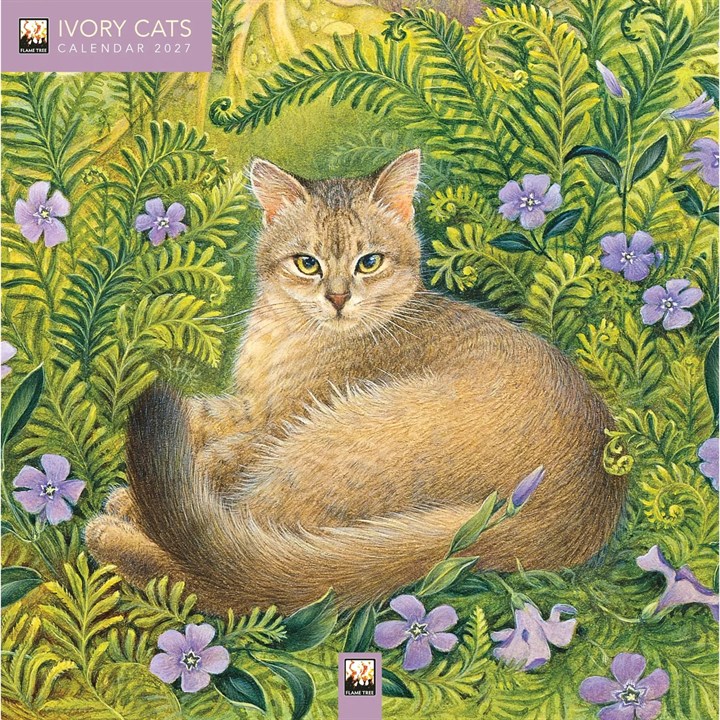 Ivory Cats Mini Calendar 2027