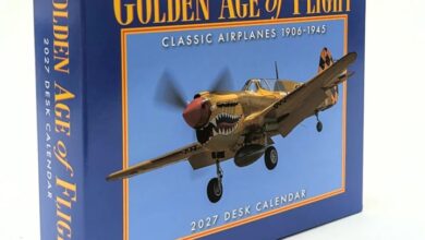 Golden Age Of Flight Desk Calendar 2027