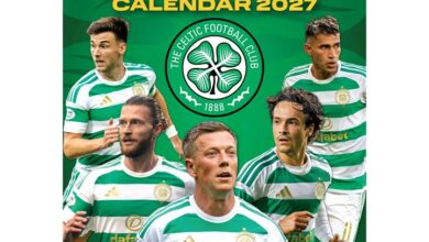 Celtic FC A3 Calendar 2027