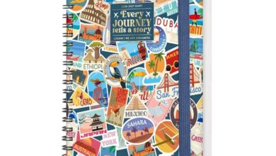 Travel Stickers A5 Diary 2027