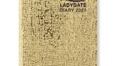 Ladydate with Pencil Gold Pocket Diary 2027