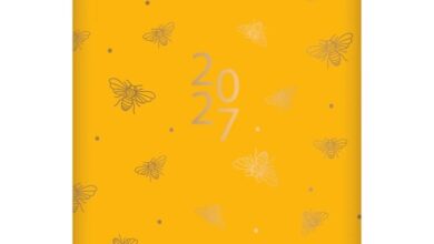 Bees & Honeycomb Pocket Diary 2027