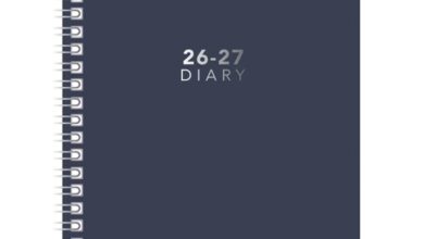 Black Academic Week To View A5 Diary 2026 - 2027
