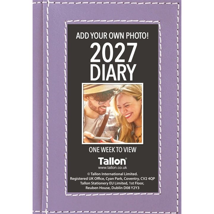 Purple Photo Album Pocket Diary 2027