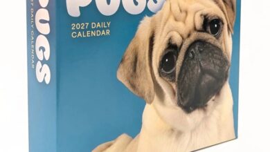 Pugs Desk Calendar 2027