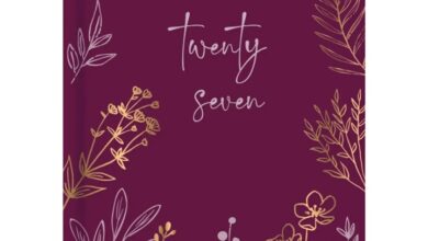 Maroon Floral Meadow Pocket Diary 2027