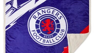 Rangers FC Sherpa Fleece Blanket