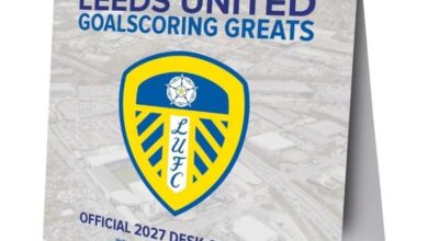 Leeds United FC Easel Desk Calendar 2027
