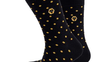 Wolverhampton Wanderers FC Spot Socks - Size 7 - 11