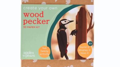 Woodpecker 3D Paper Craft DIY Kit
